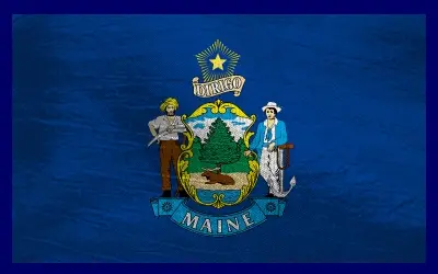 Maine Flag and Zip Codes