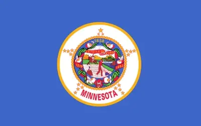 Minnesota Zip Codes and flag