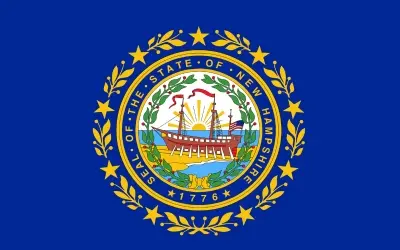 New Hampshire Flag and Zip Codes