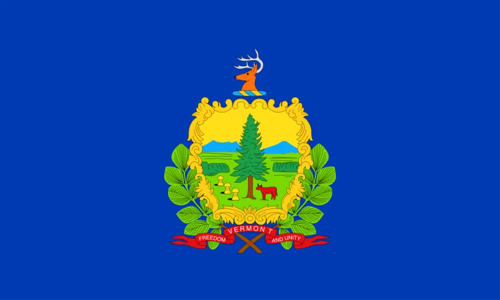 Vermont flag and zip codes