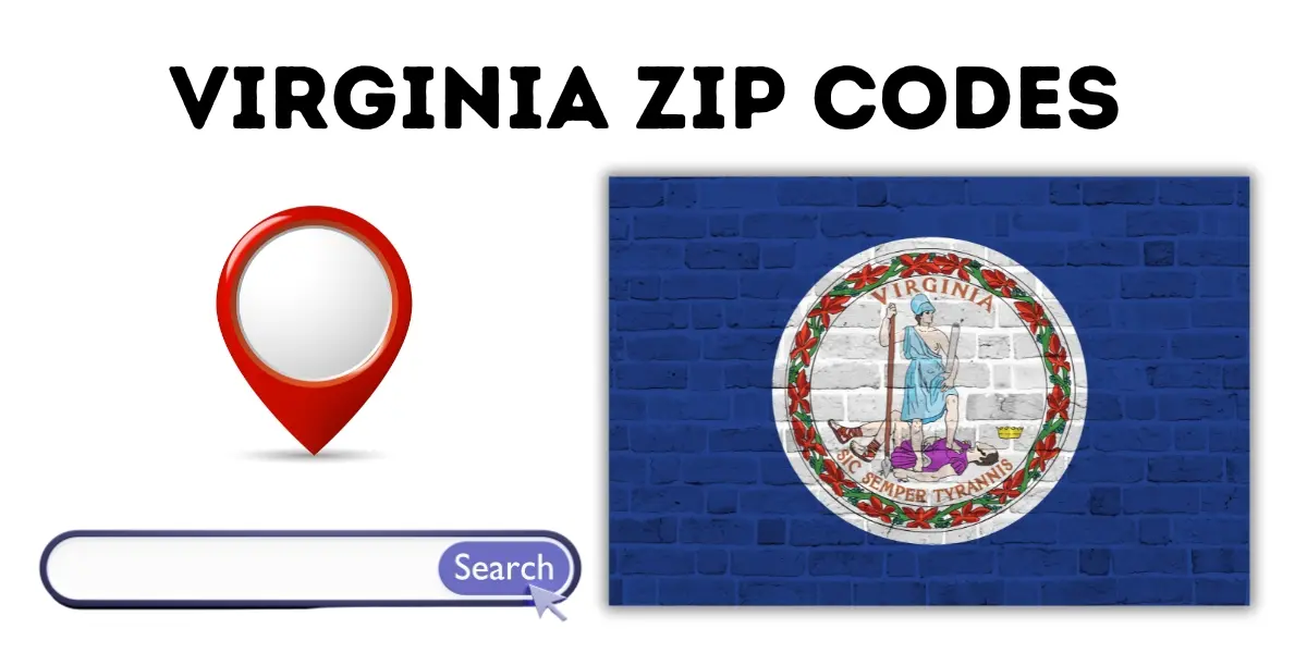 Virginia Zip Codes - United States of America