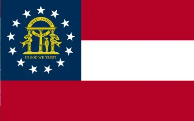 georgia usa zip codes and flag